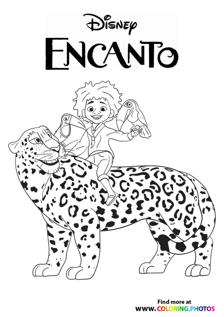 Encanto Coloring Page Printable avec Dessin Encanto A Imprimer