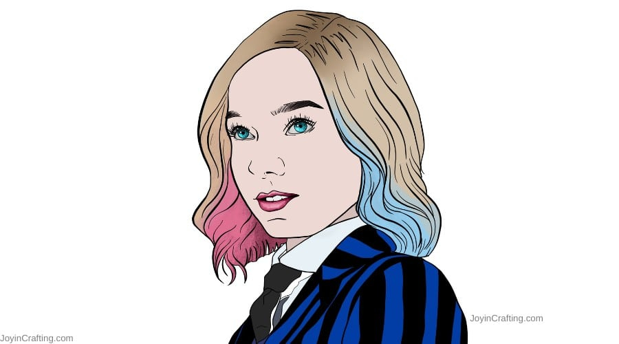 Enid Sinclair Coloring Page | Wednesday Addams Netflix - Joy In Crafting destiné Coloriage Wednesday Addams