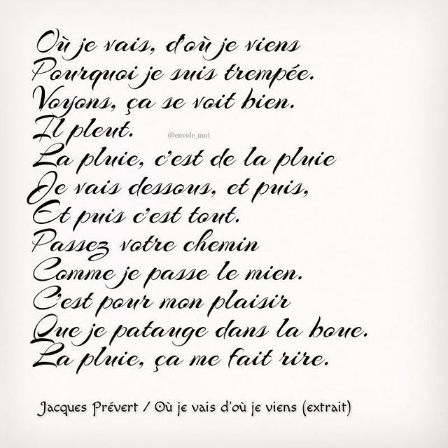Épinglé Par Garanceee . Sur Illu | Prevert Jacques, Citation, Poème D&amp;#039;Amour à Poème Printemps Jacques Prévert