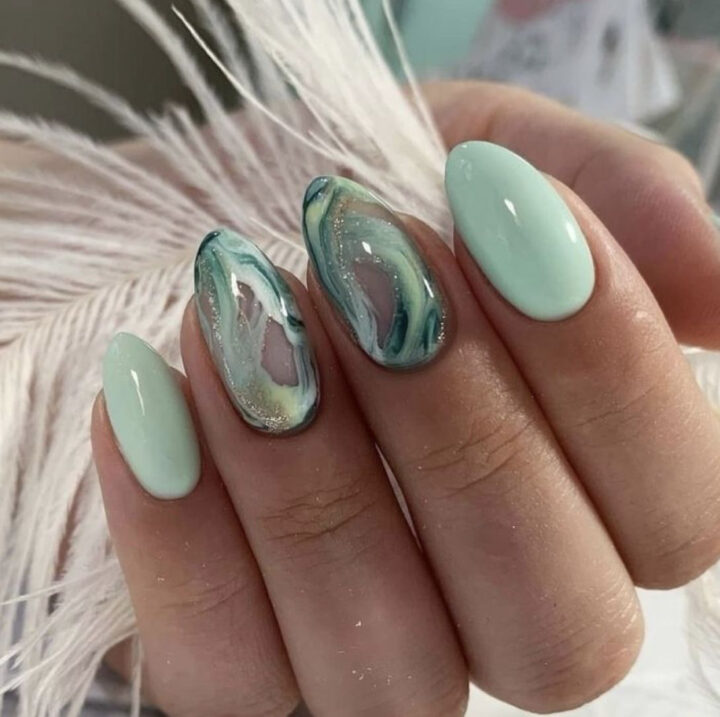 Épinglé Par Nthontho Mpanza Sur Inspo En 2020 | Ongles Verts, Ongles avec Idée Ongles Printemps