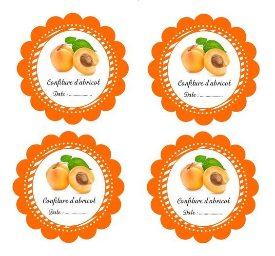 Épinglé Par Renate Demmelhuber Sur Labels | Confiture Abricot concernant Etiquette Confiture Gratuite À Imprimer Le Parfait