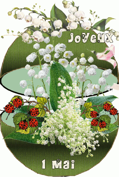 Épinglé Sur 1Er Mai encequiconcerne Muguet Porte Bonheur Gif