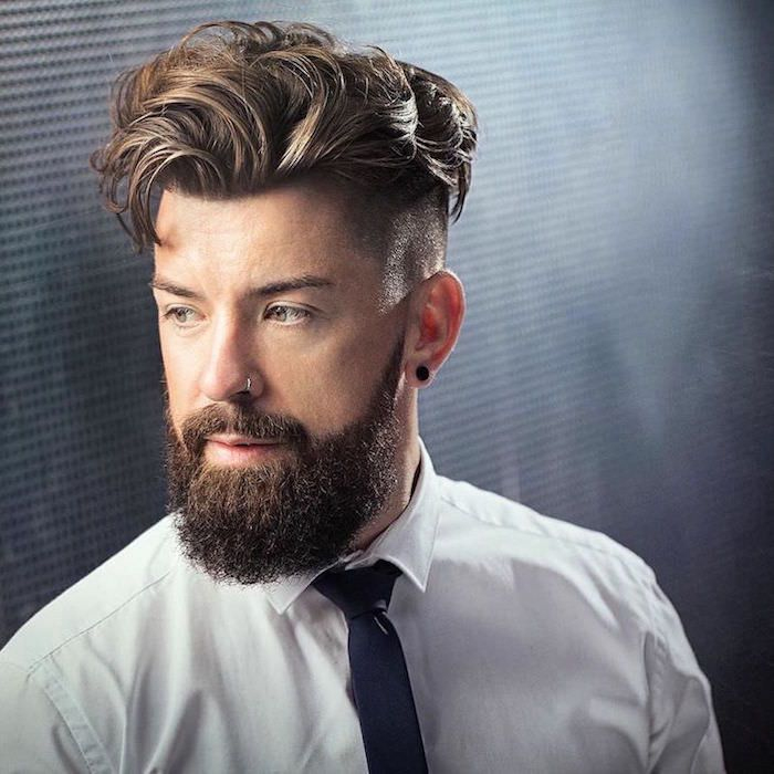 Épinglé Sur Coiffure Homme concernant Américain Barbe Dégradé