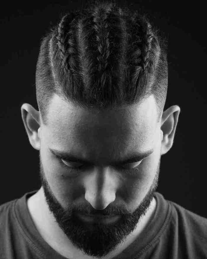 Épinglé Sur Coiffures tout Coiffure Tresse Homme