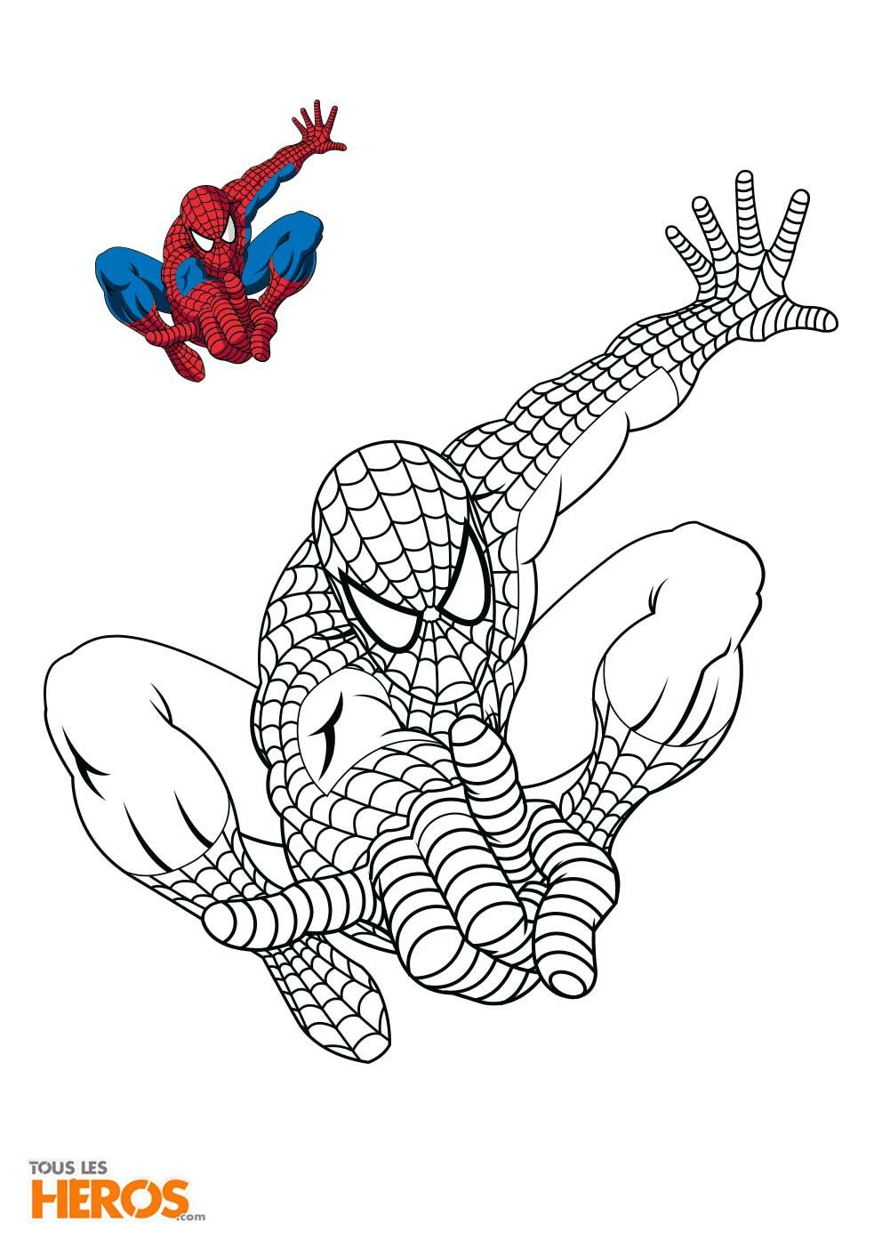 Épinglé Sur Jardinage En Pots intérieur Coloriage Spider Man A Imprimer
