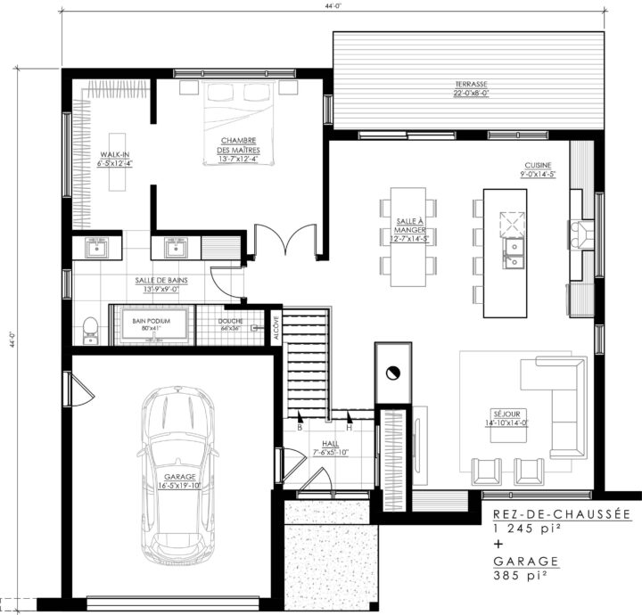 Épinglé Sur Plans De Maisons concernant Plan Maison En L