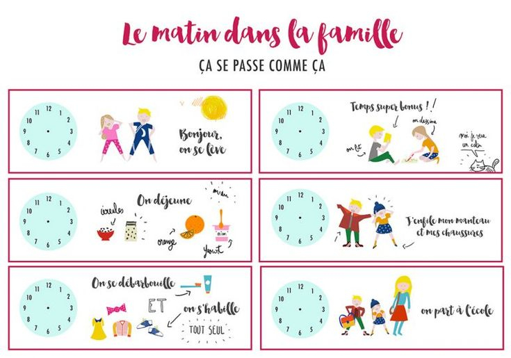 Épinglé Sur Routine Enfant dedans Routine Du Matin Et Du Soir Pdf