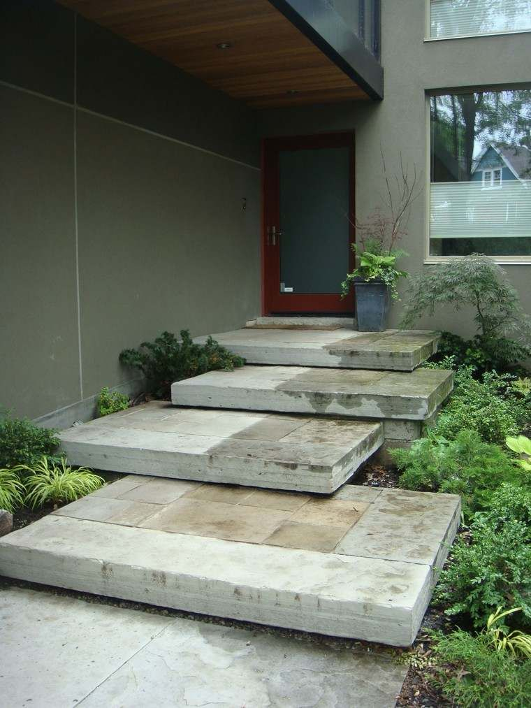 Escalier En Béton Extérieur Idées | Exterior Stairs, Front Door Steps avec Escalier Exterieur Moderne
