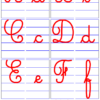 Escribir Las Letras Del Alfabeto, Abecedario En Cursiva, Letras pour Lettre Majuscule Cursive
