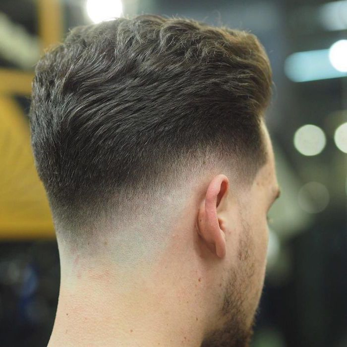 Exemple De Dégradé Américain Bas, Coiffure Pour Homme En Fondu tout Degrade Bas Noir