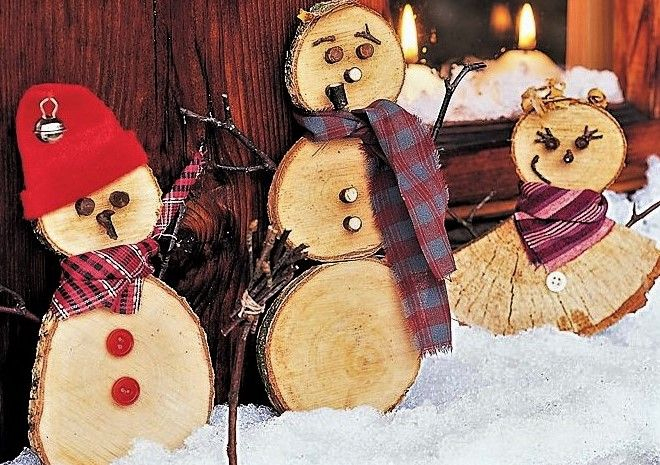 Faire Des Bonhommes De Neige En Bois | Bonhomme De Neige En Bois avec Bonhomme De Neige En Bois