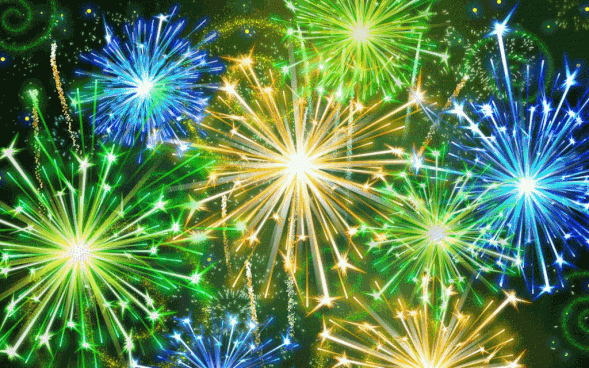 Feu D'Artifice - Animation Couleurs pour Gif Feu D&amp;#039;Artifice