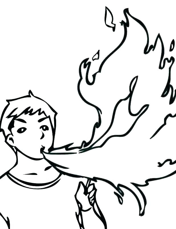 Flame Coloring Page At Getcolorings | Free Printable Colorings dedans Coloriage Flammes