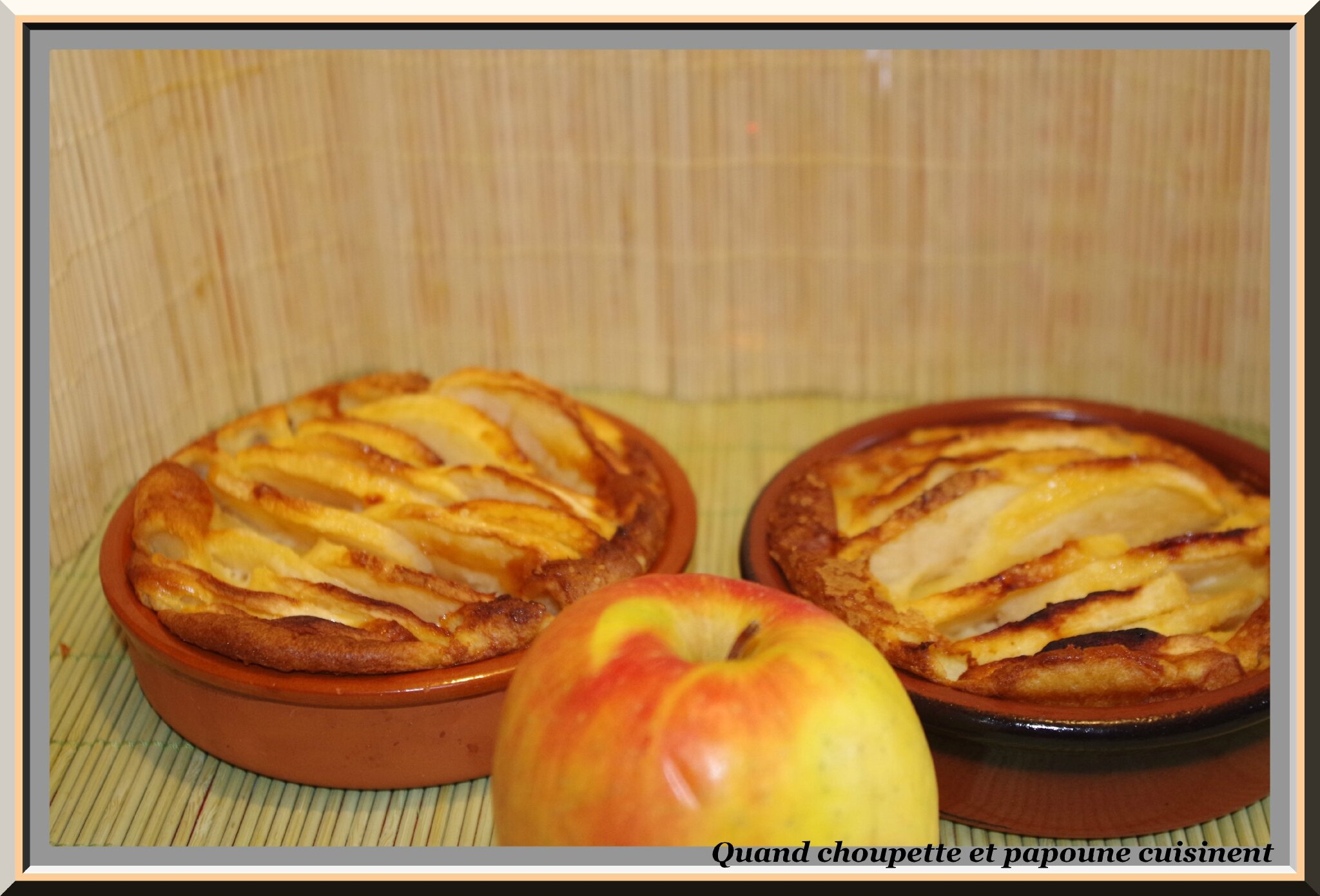 Flan Aux Pommes - Quand Choupette Et Papoune Cuisinent encequiconcerne Flan Aux Pommes Moelleux