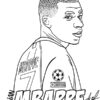Free Kylian Mbappe Coloring Page - Topcoloringpages intérieur Coloriage Haaland