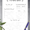 Free Printable Daily To Do List Template | Card Template pour To Do List À Imprimer