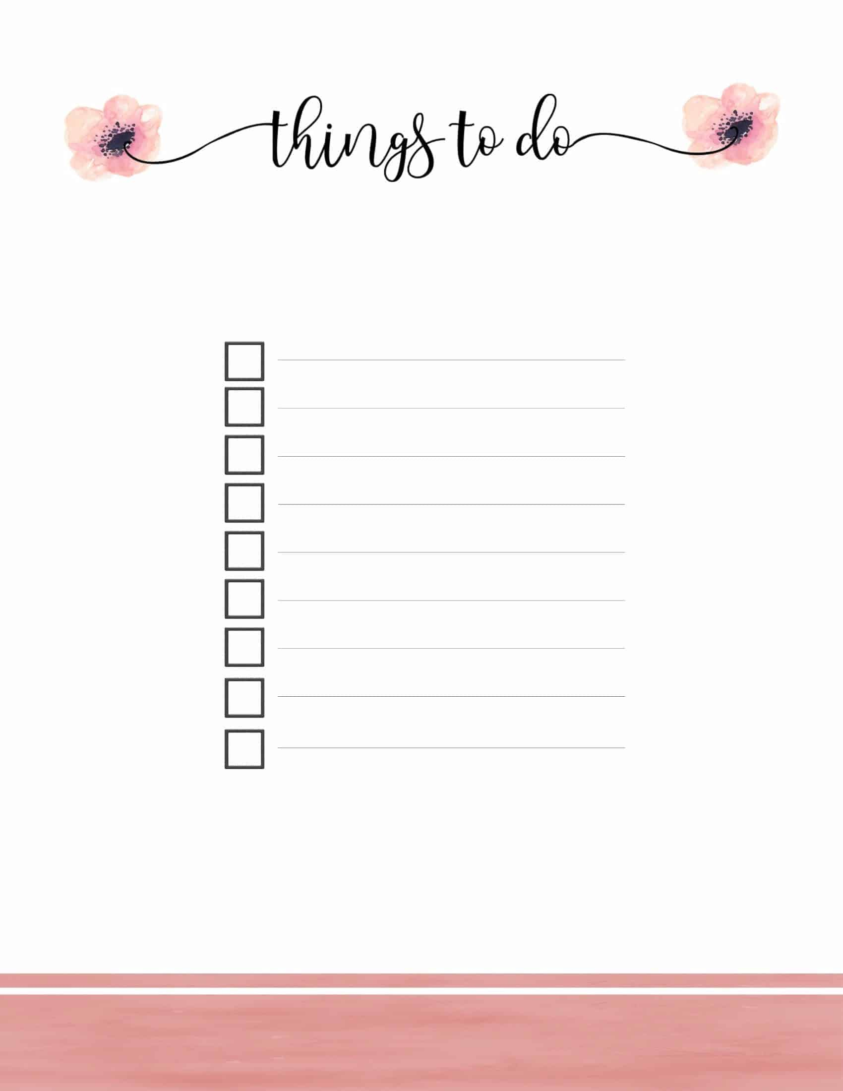 Free Printable To Do List | Print Or Use Online | Access From Anywhere serapportantà To Do List À Imprimer