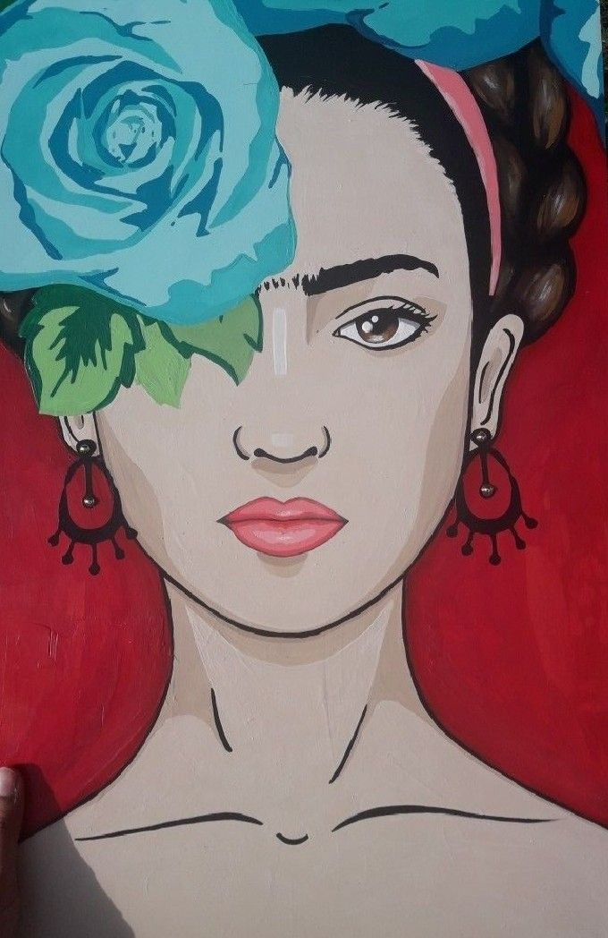 Frida #Fridakahlopaintings - Firststep In 2020 | Art, Frida Kahlo intérieur Dessin Frida Kahlo Facile