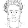 Frida Kahlo Coloring Sheet Printable Pdf Download serapportantà Coloriage Frida Kahlo