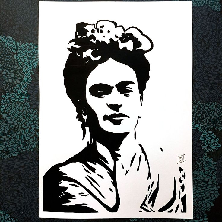 Frida Kahlo - Portrait De L'Artiste Mexicaine Féministe Illustration concernant Dessin Frida Kahlo Facile