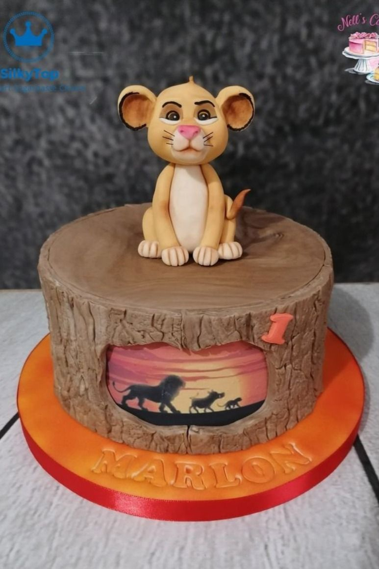 Gâteau Anniversaire Roi Lion Avec Simba, Pumba &amp;amp; Timon Pour Le 1Er pour Gateau Roi Lion