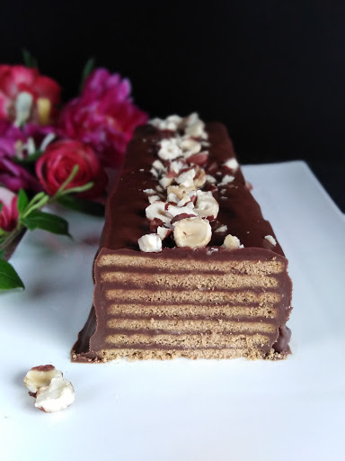 Gâteau De Petits Beurre Au Chocolat Et Noisettes concernant Gâteau Petit Beurre De Mon Enfance