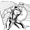 Get This Captain America Coloring Pages Marvel Superhero 31624 encequiconcerne Captain America Dessin