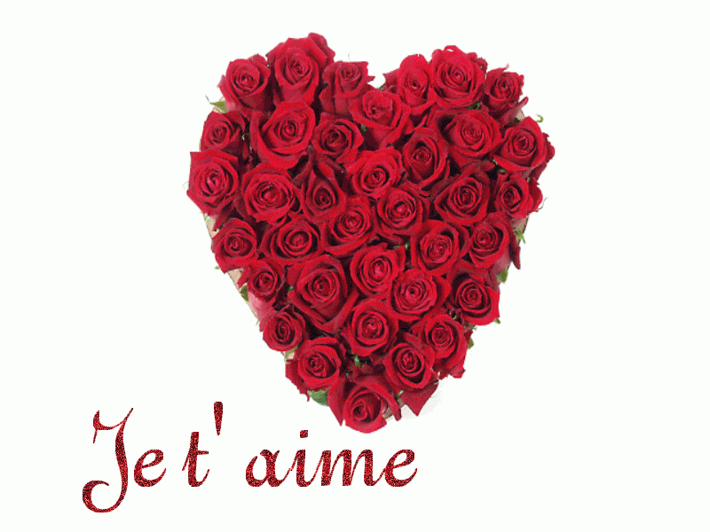 Gif De Saint Valentin Pour Sms - Carte De Vœux Sms Gratuite pour Je T Aime Gif Animé