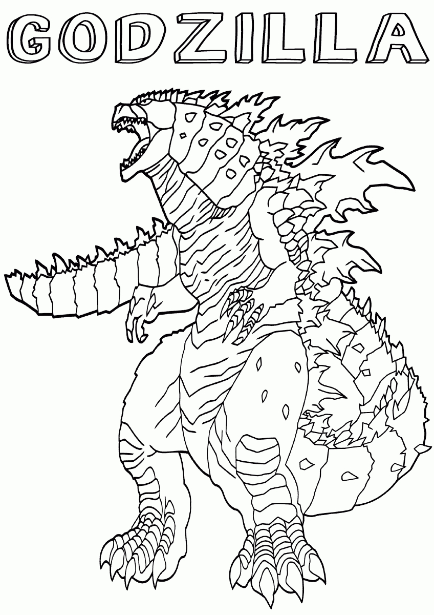 Godzilla Coloring Pages | Coloring Pages To Download And Print pour Coloriage Godzilla