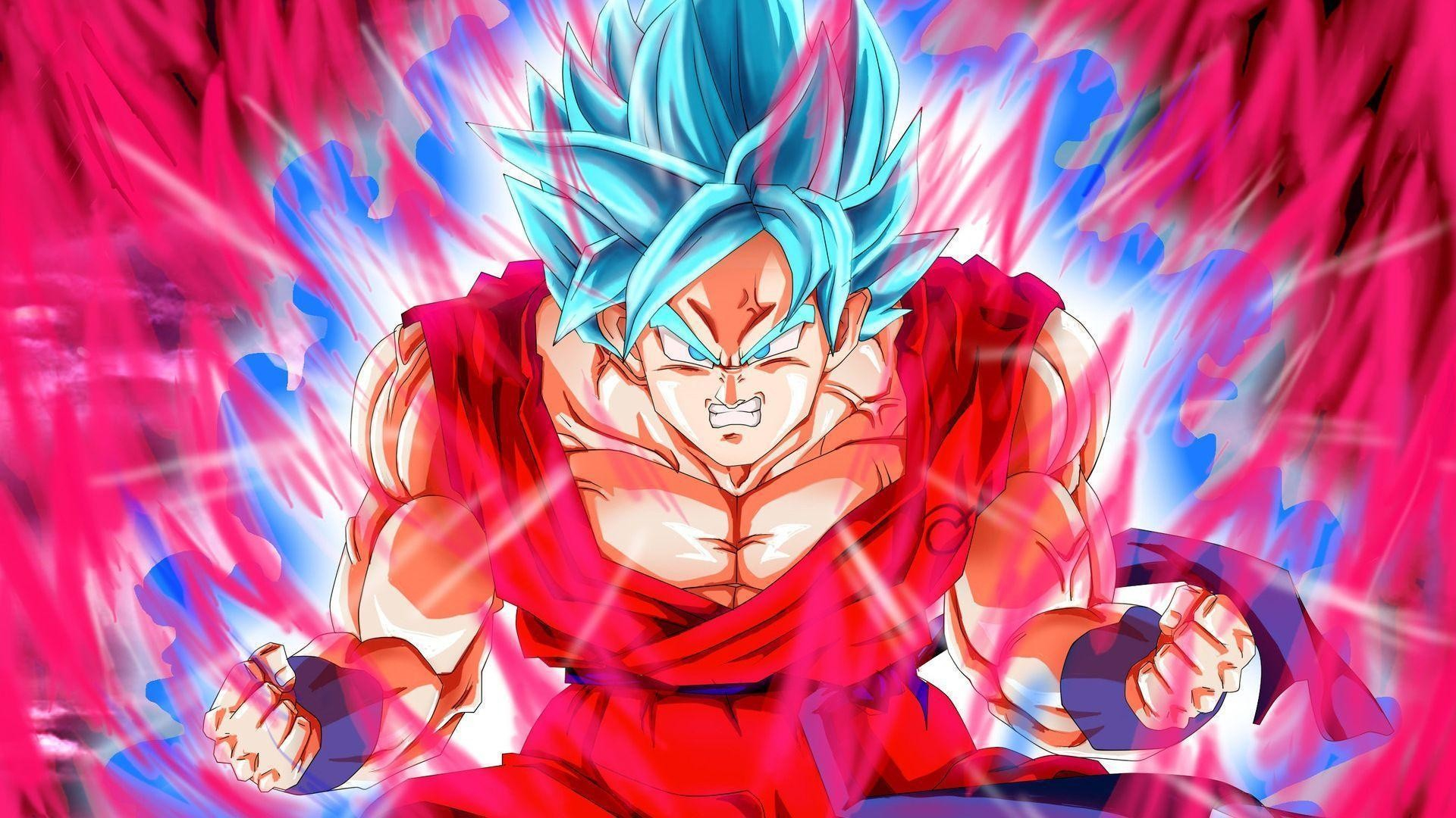 Goku Blue Wallpapers ·① Wallpapertag serapportantà Fond D Ecran Goku