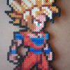 Goku Super Saiyan - Dragon Ball Perler Beads | Plantillas Hama Beads serapportantà Pixel Dragon Ball