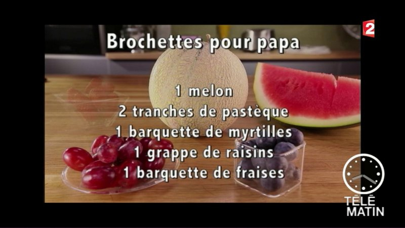 Gourmand - Brochettes Personnalisées - Extrait Télématin (Suite) En destiné Télématin Gourmand Toutes Les Recettes