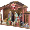 Grande Crèche De Noël Avec 11 Figurines En Porcelaine Et Led | Crèches avec Activités Noel Creche