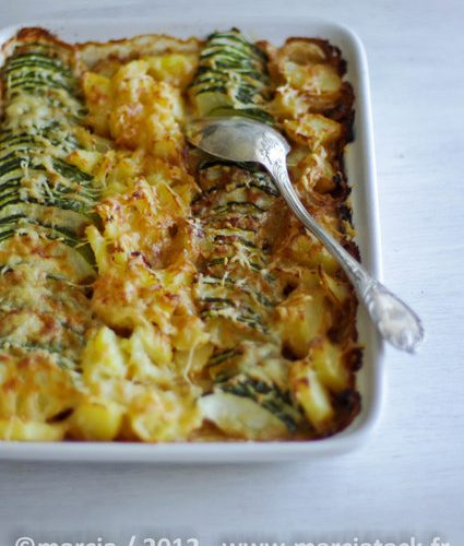 Gratin Courgette Pomme De Terre Tomate Oignon serapportantà Courgettes Et Pommes De Terre Au Four Un Vrai Régal