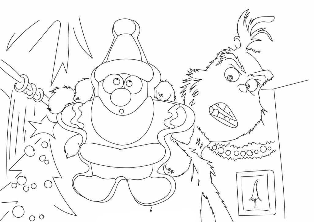 Grinch Coloring Pages. Free Printable Coloring Pages à Grinch Coloriage