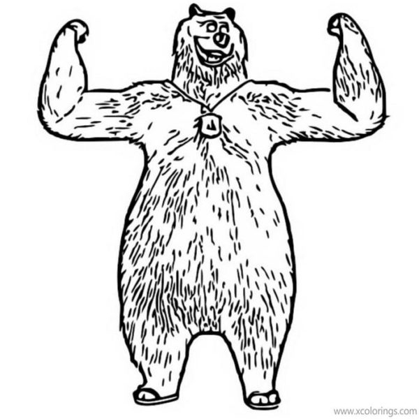 Grizzy And The Lemmings Coloring Pages Bear And Three Lemmings tout Coloriage Grizzy Lemmings