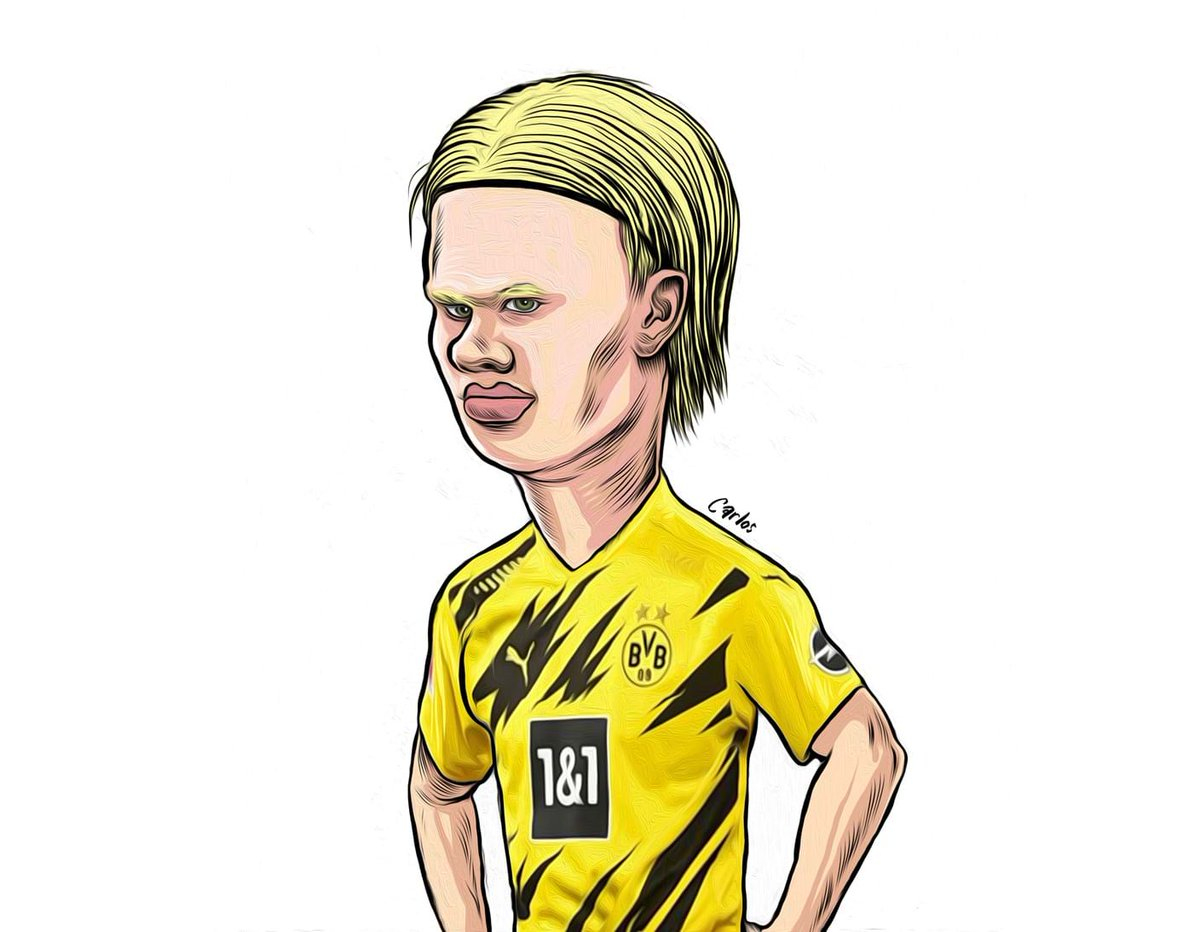 Haaland Drawing : Erling Haaland Who Borussia Dortmund Fans Of intérieur Coloriage Haaland