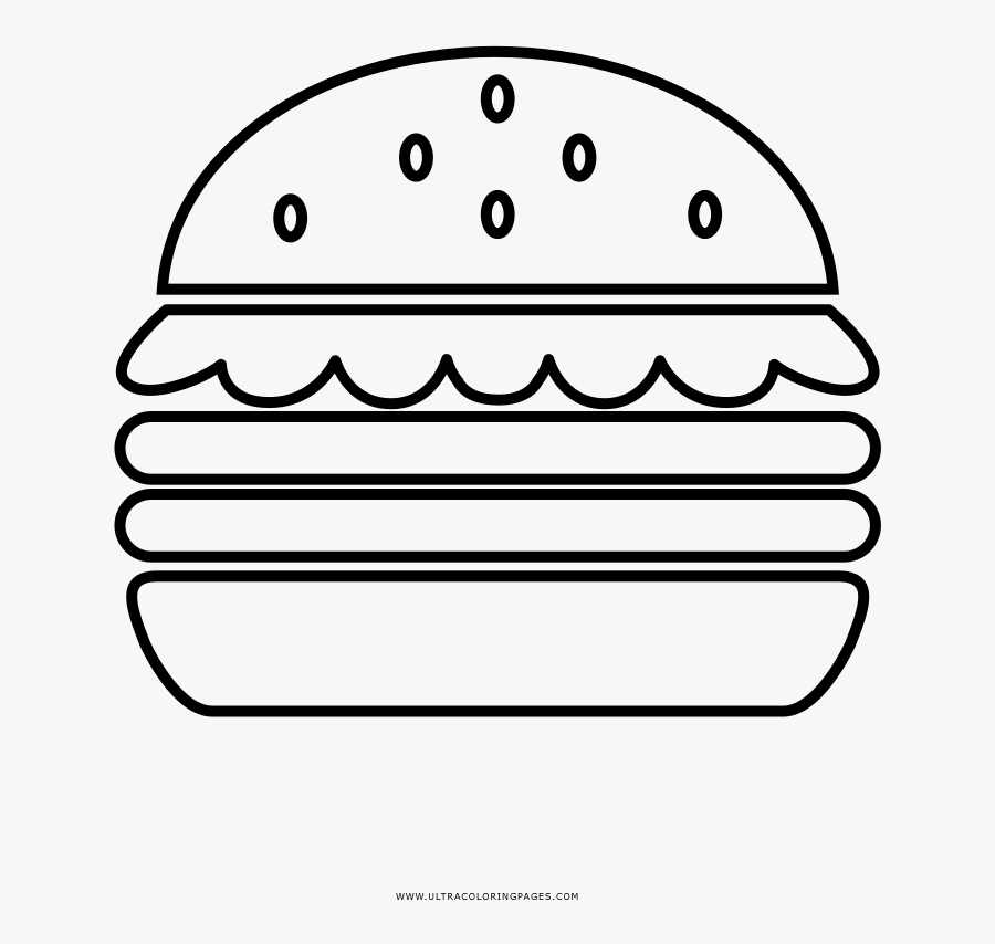 Hamburger Coloring Page - Dibujos De Hamburguesas Para Colorear , Free avec Coloriage Hamburger