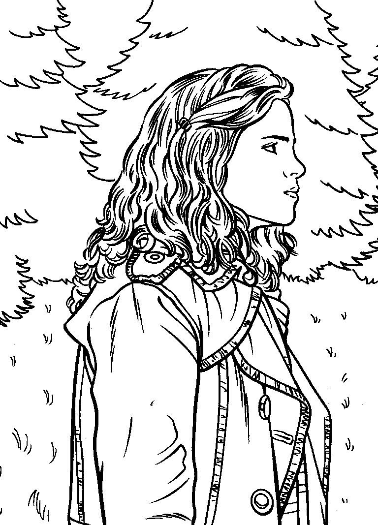 Hermione Granger Coloring Pages At Getcolorings | Free Printable tout Coloriage Harry Potter Hermione Et Ron