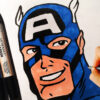 How To Draw Captain America From Civil War Marvel Comics Easy Drawing pour Captain America Dessin