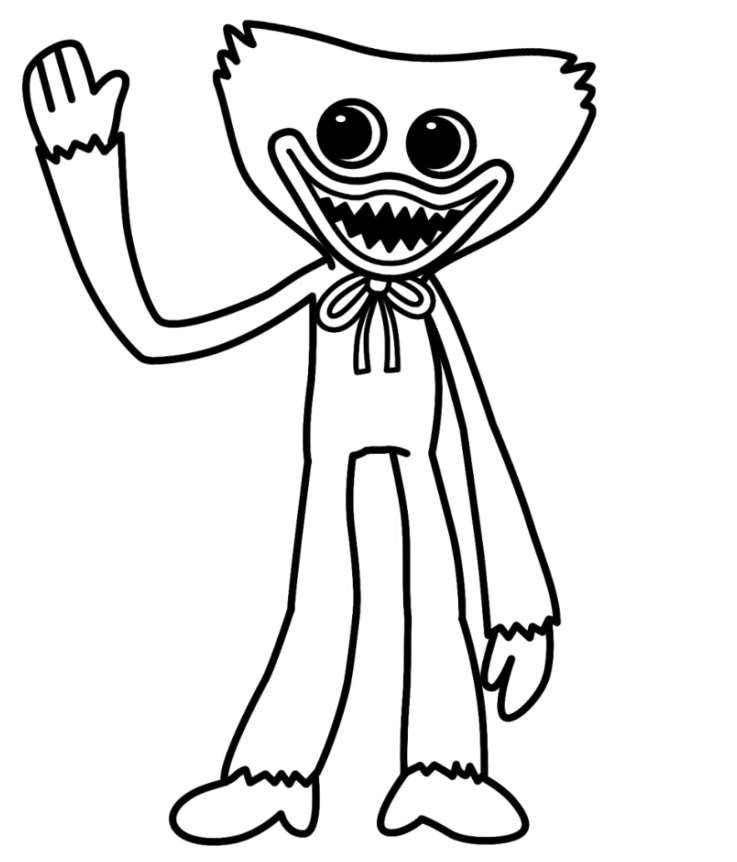 Huggy Wuggy Coloring Pages - Artofit avec Dessin A Imprimer Huggy Wuggy