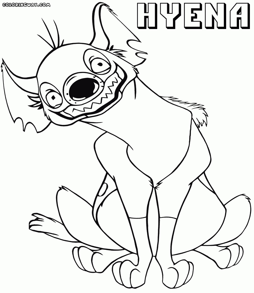 Hyena Coloring Pages | Coloring Pages To Download And Print intérieur Coloriage Hyène