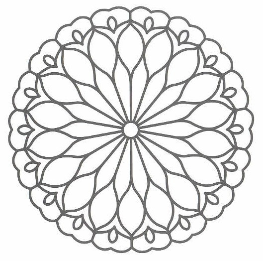 Image De Eau: Dessin De Rose Mandala destiné Coloriage Rose Mandala