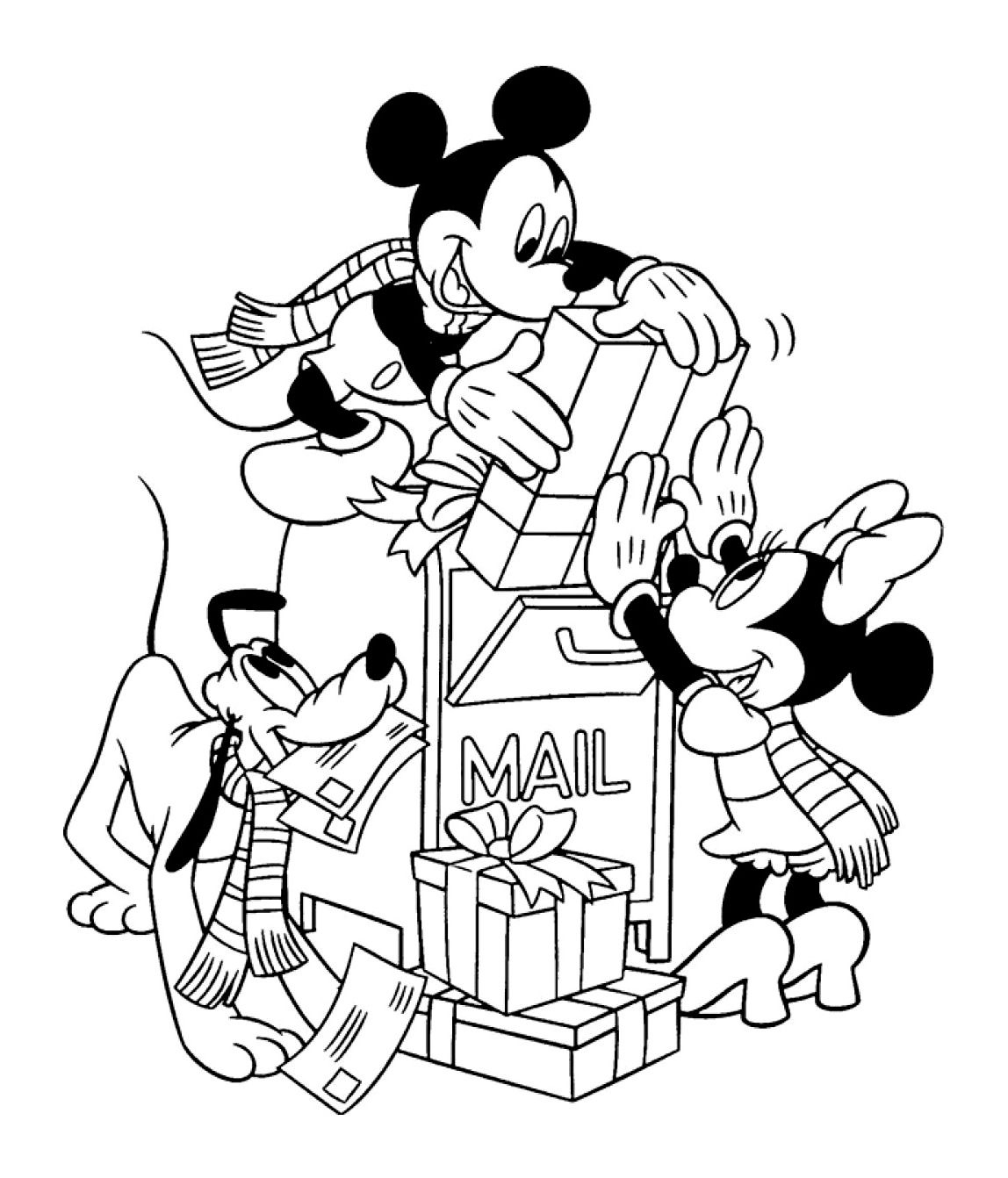 Image=Mickey Et Ses Amis Coloriage Mickey Minnie Pluto 1 # tout Coloriage Mickey Et Ses Amis