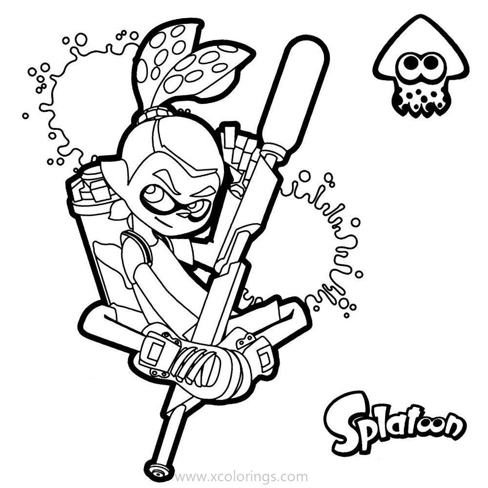 Inkling Boy From Splatoon Coloring Pages - Xcolorings encequiconcerne Dessin Splatoon 3