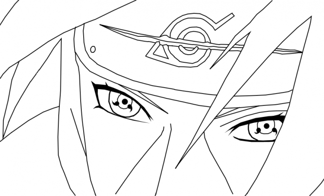 Itachi With Sharingan Coloring Page - Free Printable Coloring Pages For dedans Coloriage Itachi