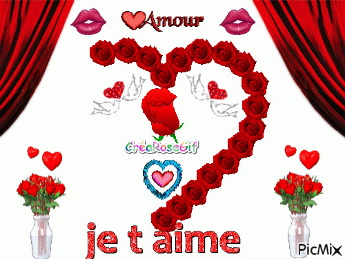 Je T&amp;#039;Aime - Free Animated Gif - Picmix intérieur Gif Je T&amp;amp;#039;Aime Plus Que Tout