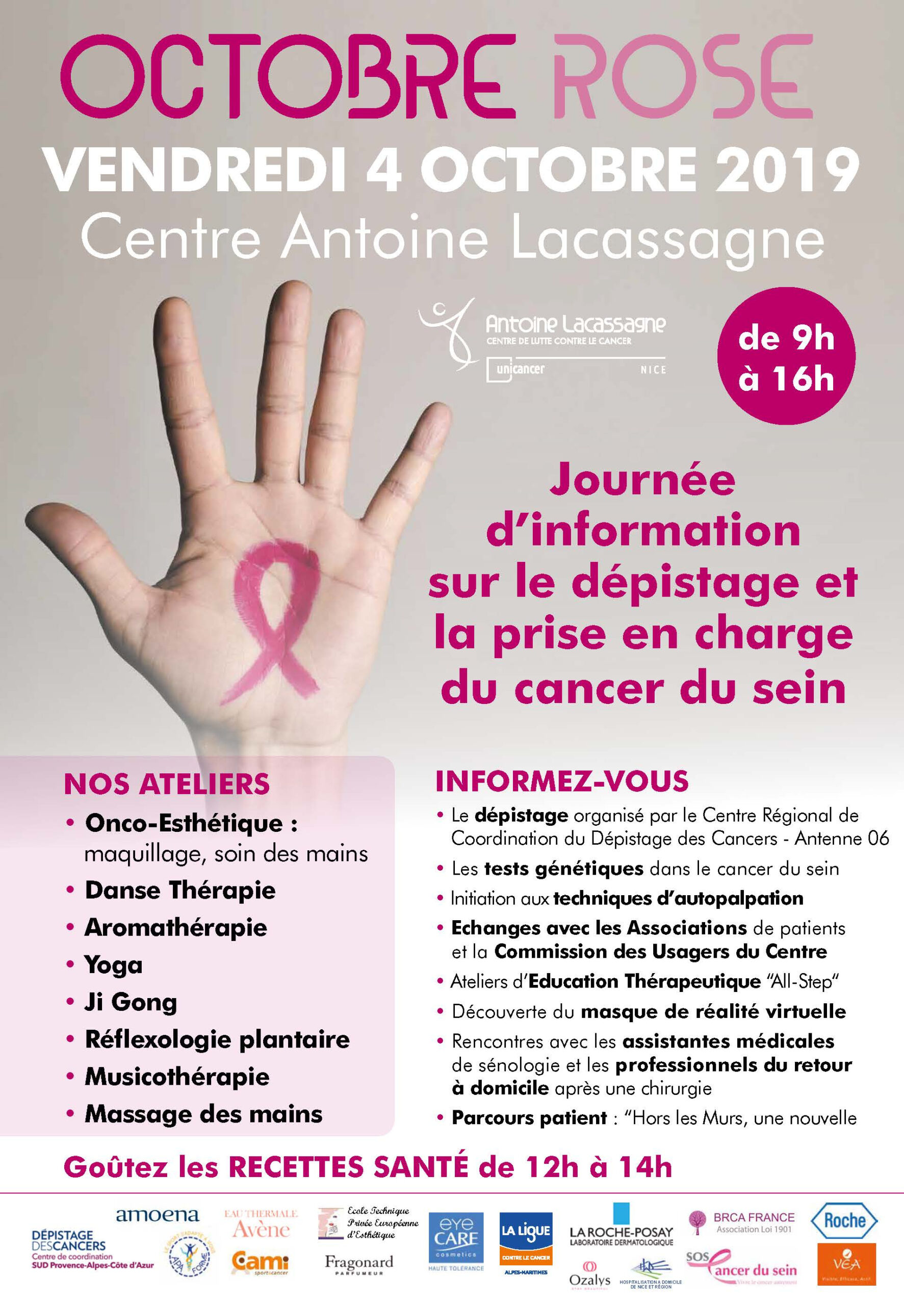 Journée Octobre Rose - Centre Antoine Lacassagne destiné Affiche Octobre Rose 2023