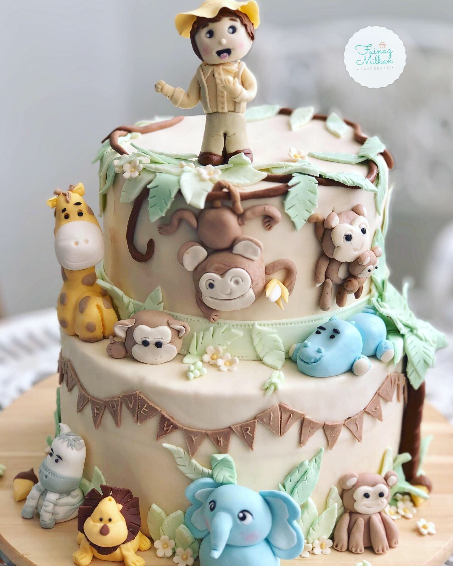 Jungle Theme Cake | Jungle Theme Cakes, Themed Cakes, Cake concernant Gateau Theme Jungle