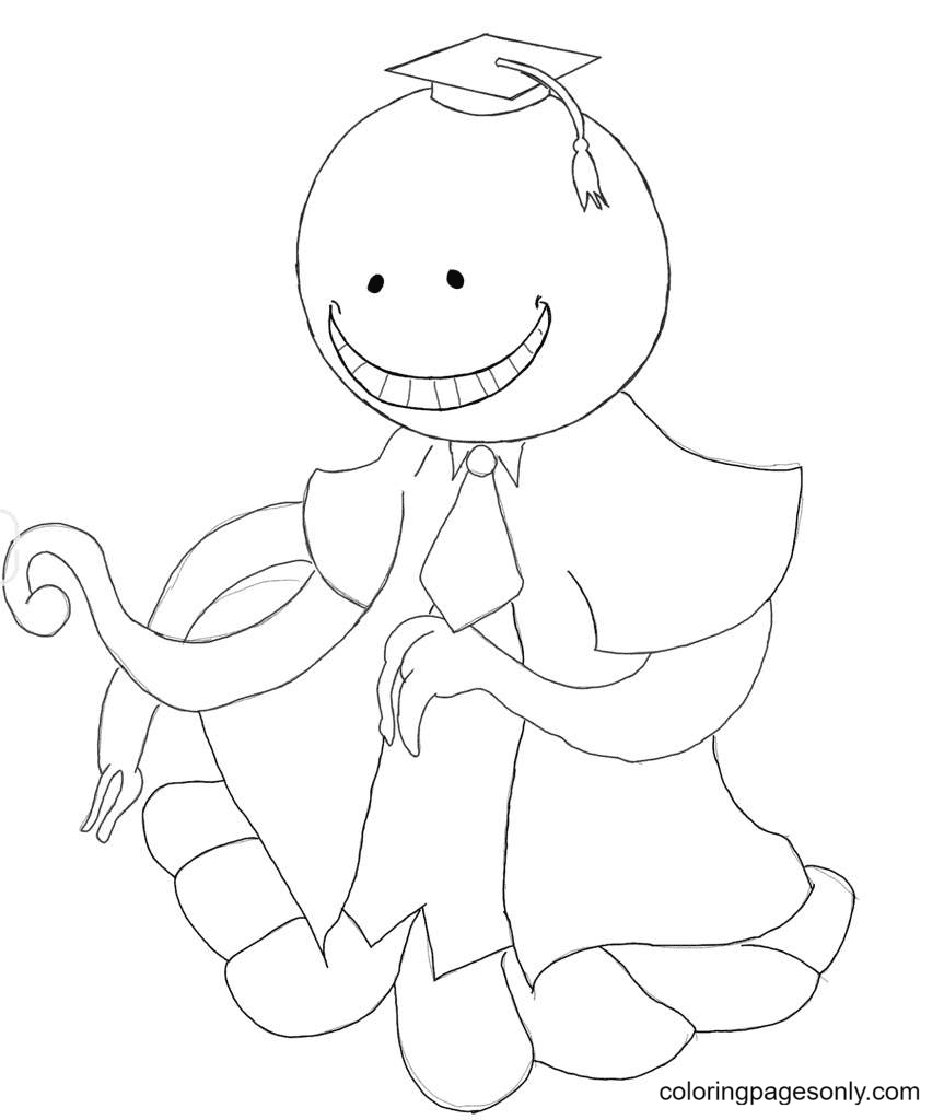 Karma Akabane Coloring Pages - Assassination Classroom Coloring Pages concernant Coloriage Assassination Classroom